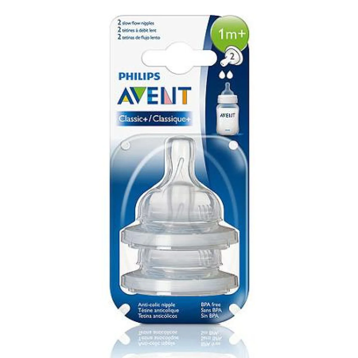 Avent Anti-Colic 1 Month+ Bottle Teats - Slow Flow (Pack of 2) - Image 5