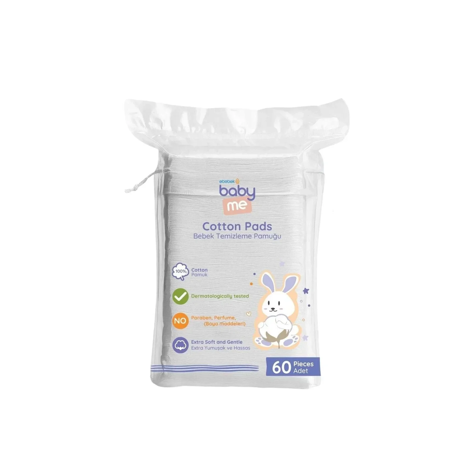 baby me Baby Cleaning Cotton Pads 60 pcs