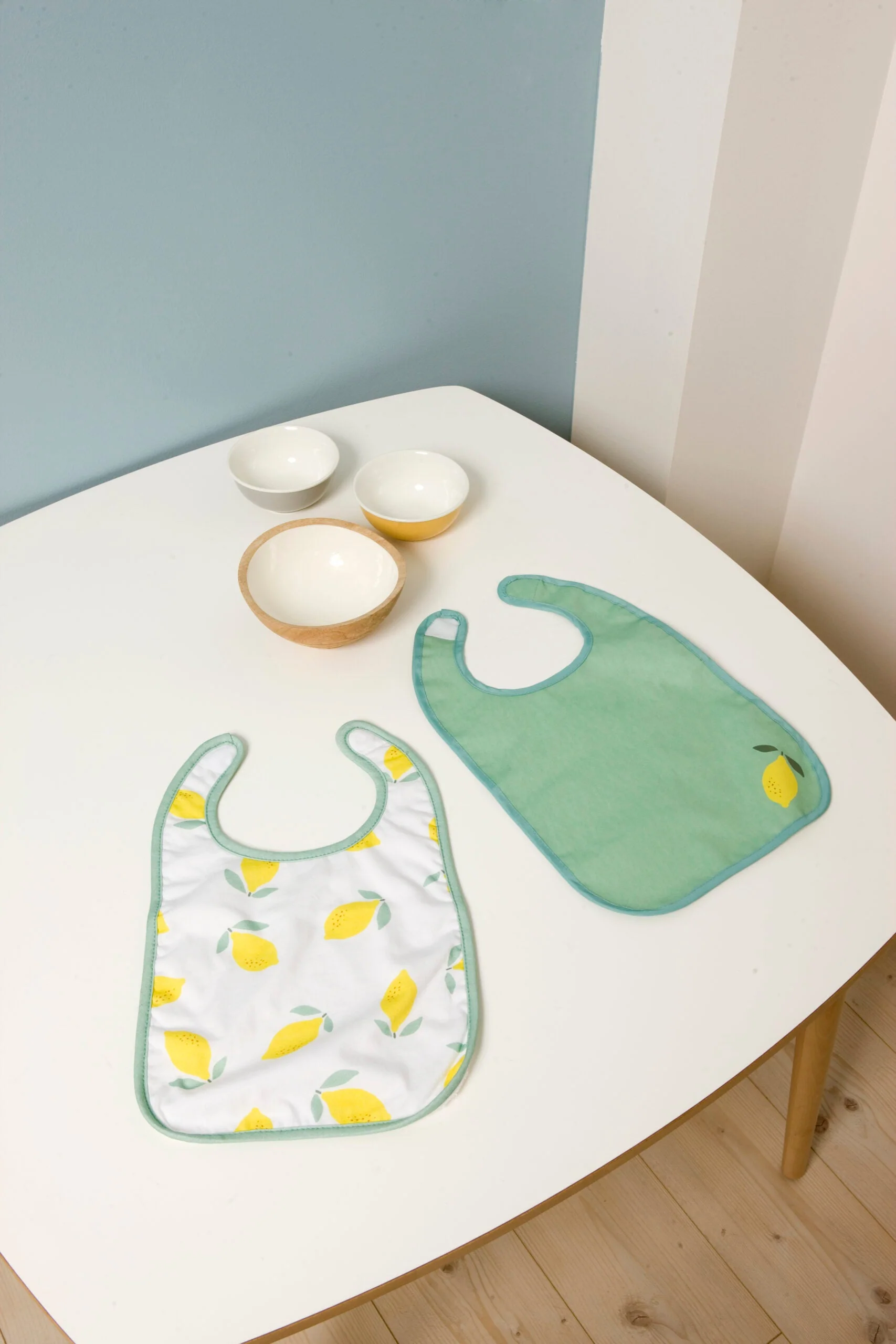 Baby to Love Cotton Jersey Bibs 2 Pack - Happy Lemon - Image 3