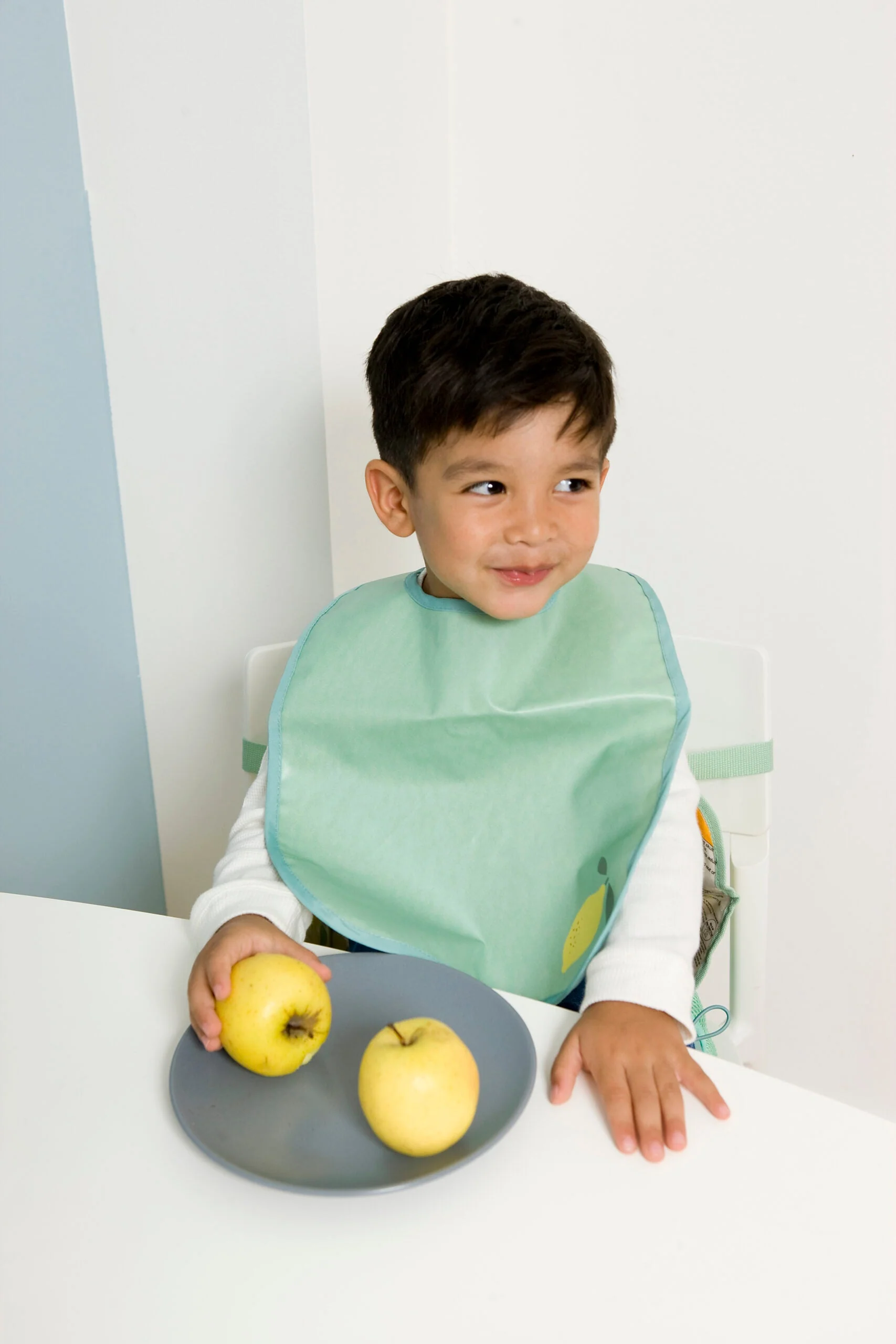 Baby to Love Cotton Jersey Bibs 2 Pack - Happy Lemon - Image 4