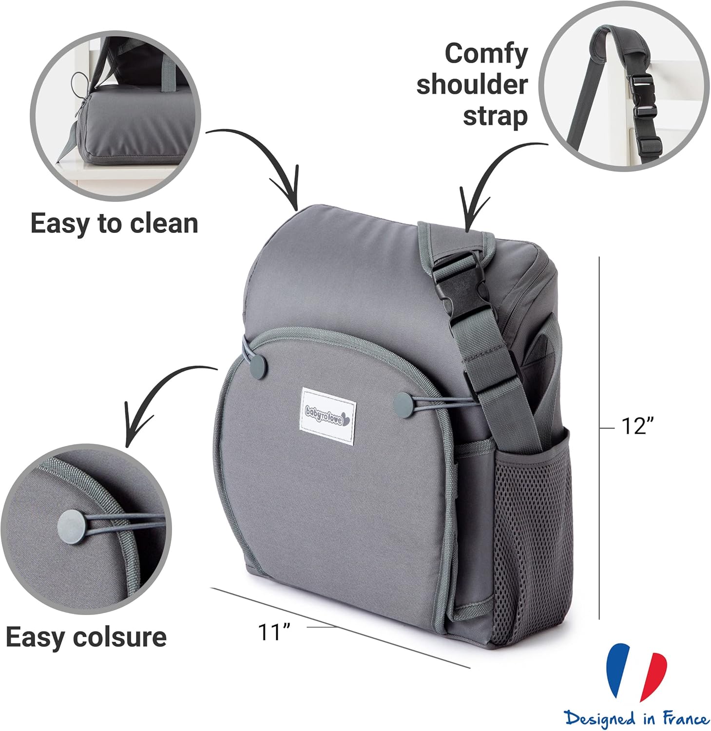 Baby to Love Travel Up Backpack Chair & Booster Seat - Anthracite - Image 6