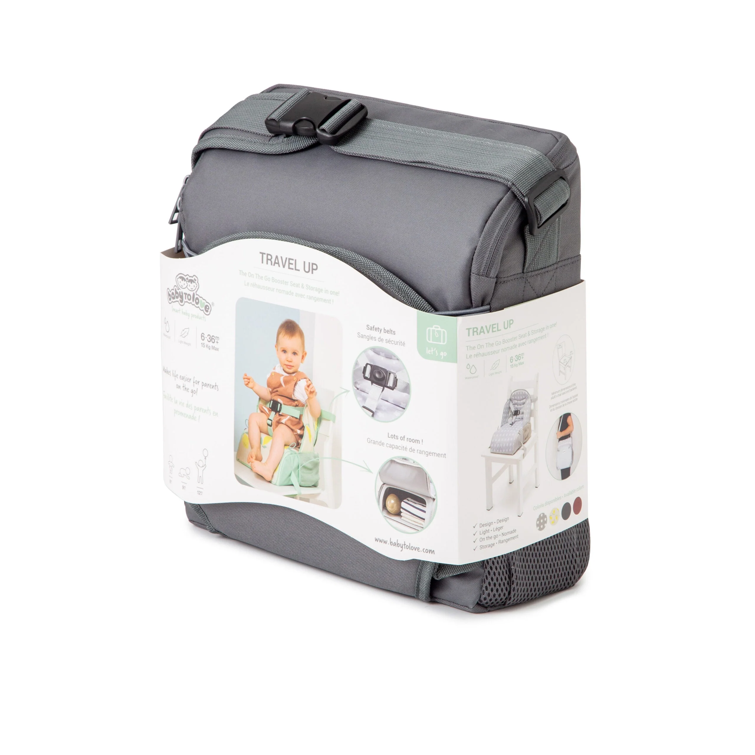 Baby to Love Travel Up Backpack Chair & Booster Seat - Anthracite - Image 9