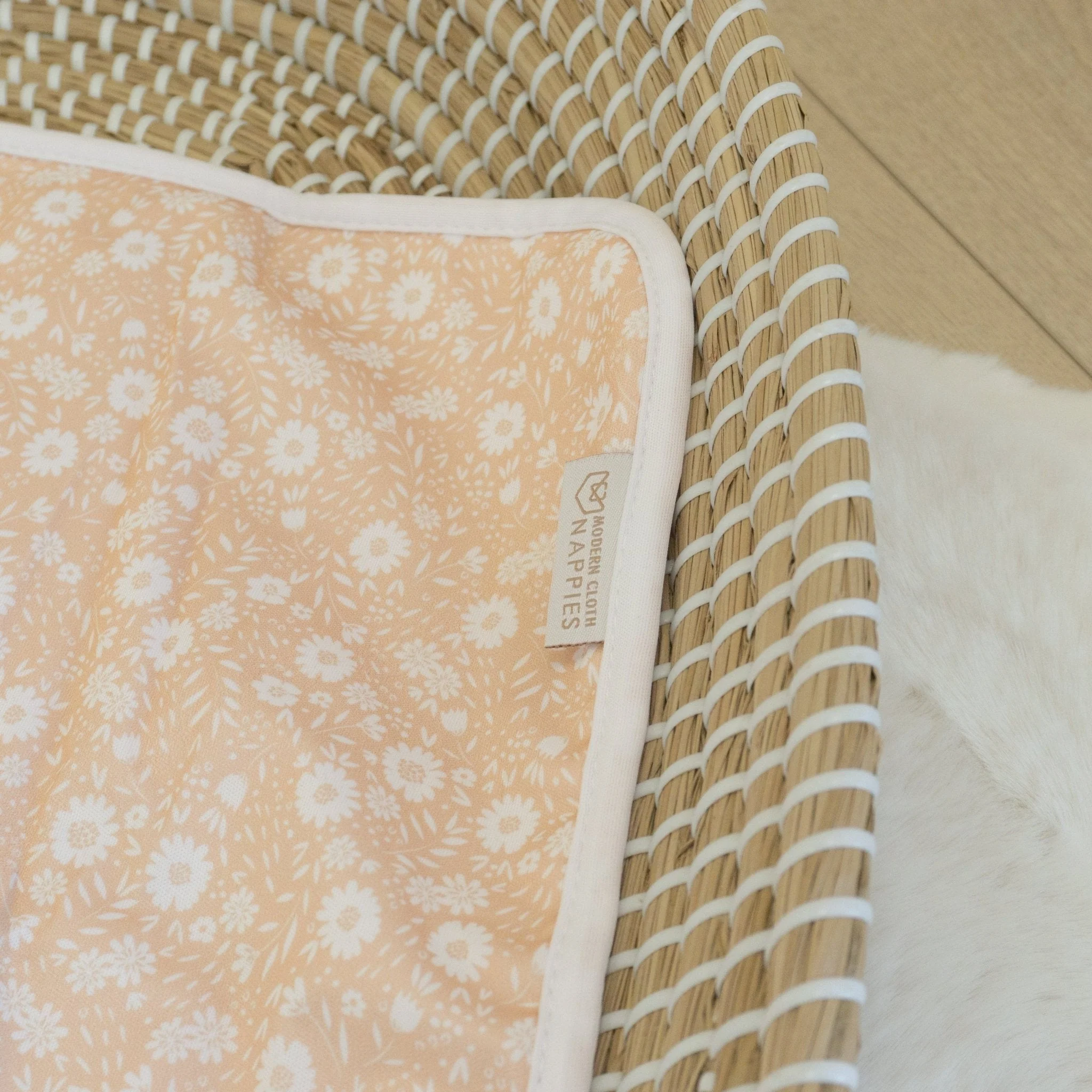 Baby Travel Changing Mats - Flower Power Peach - Image 5