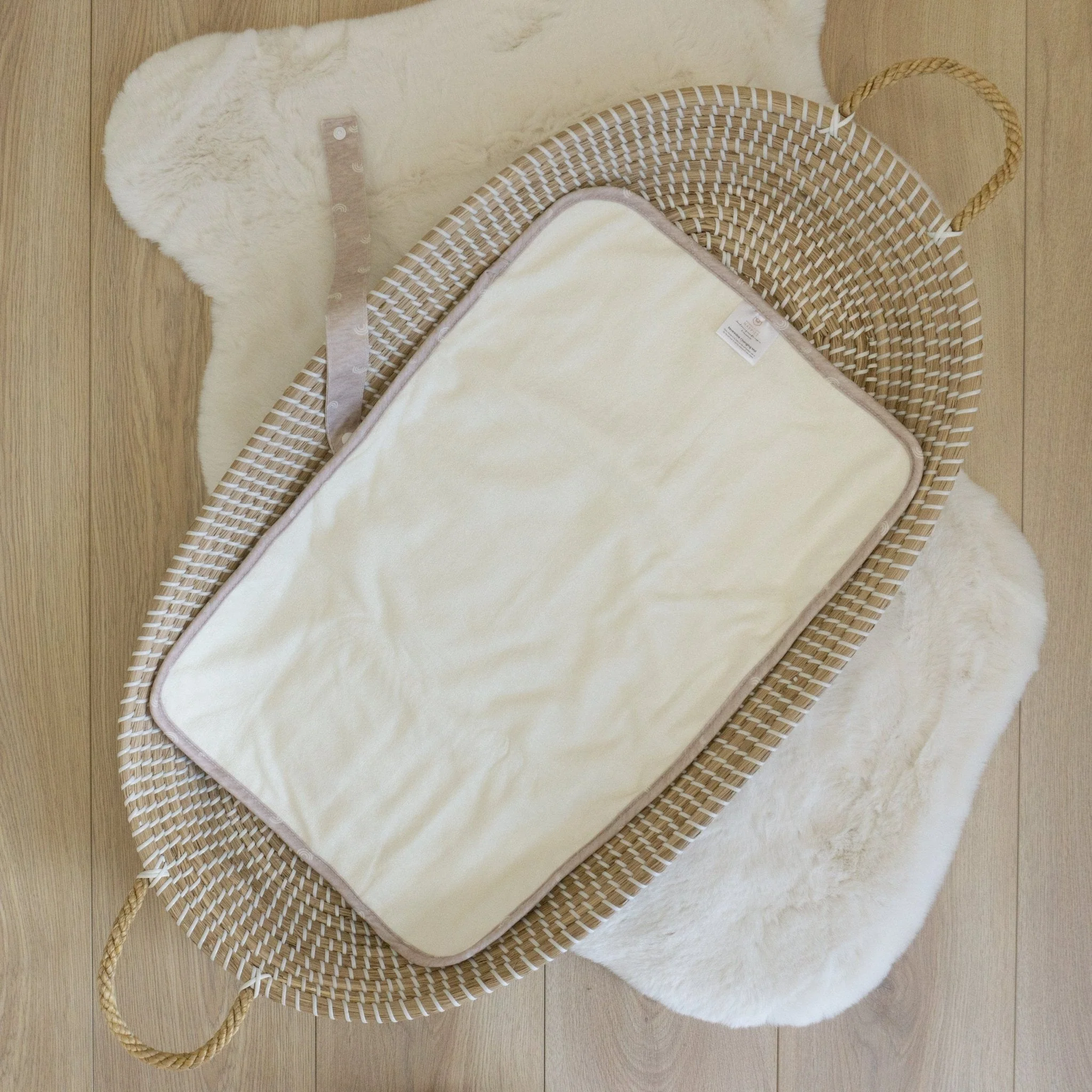 Baby Travel Changing Mats - Rainbow Oatmeal - Image 3