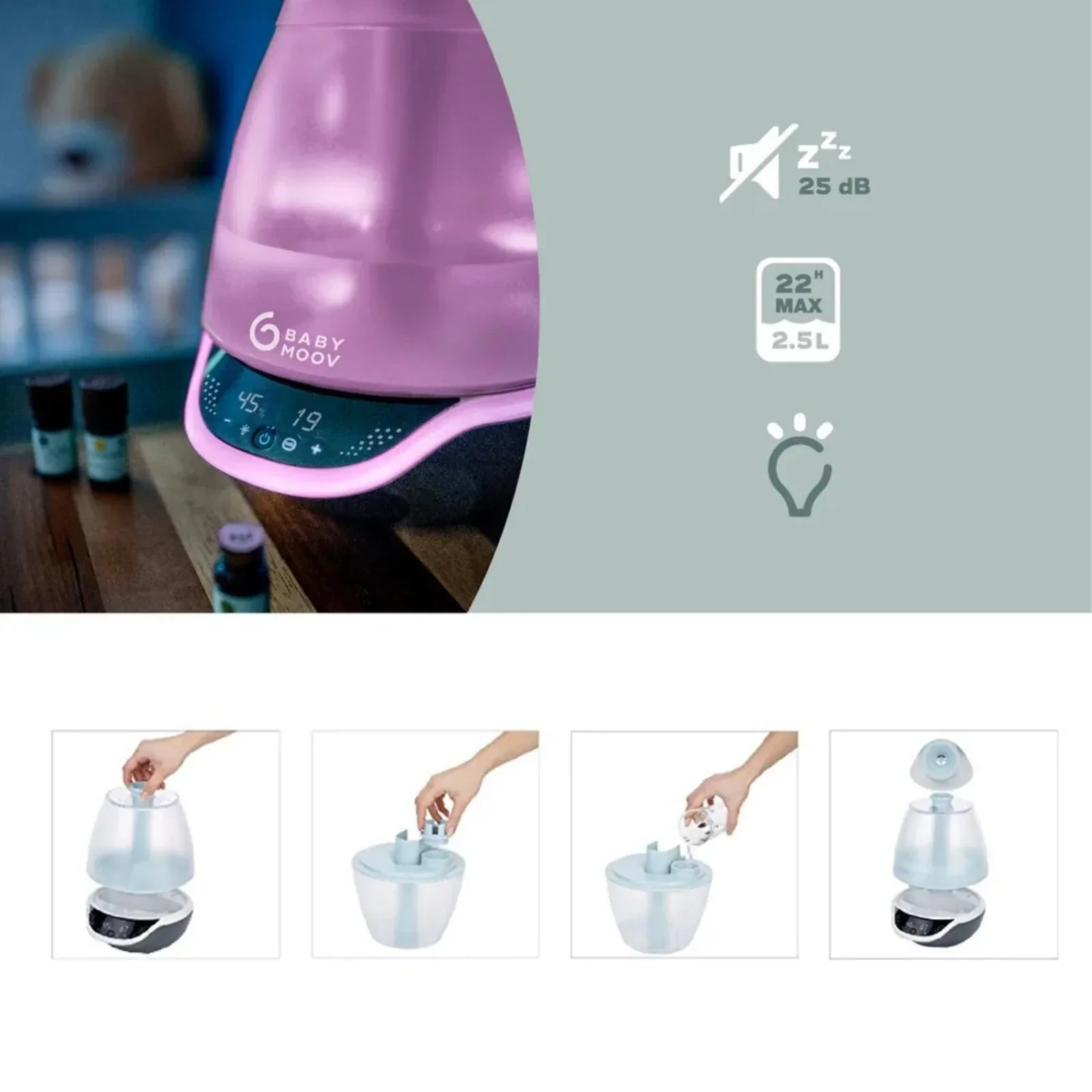 Babymoov Hygro Plus 3-in-1 Baby Humidifier - Image 5