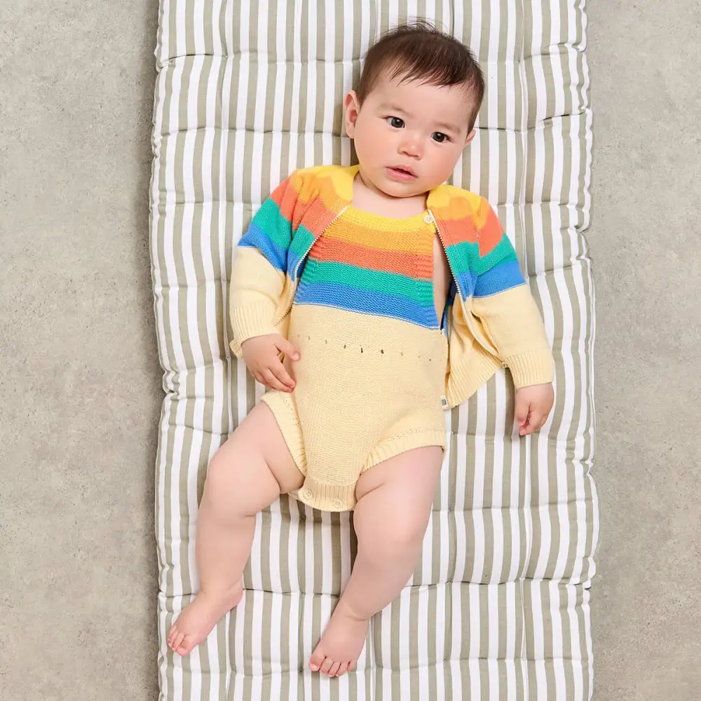 Barnacle - Rainbow Stripe Cardigan - Image 3