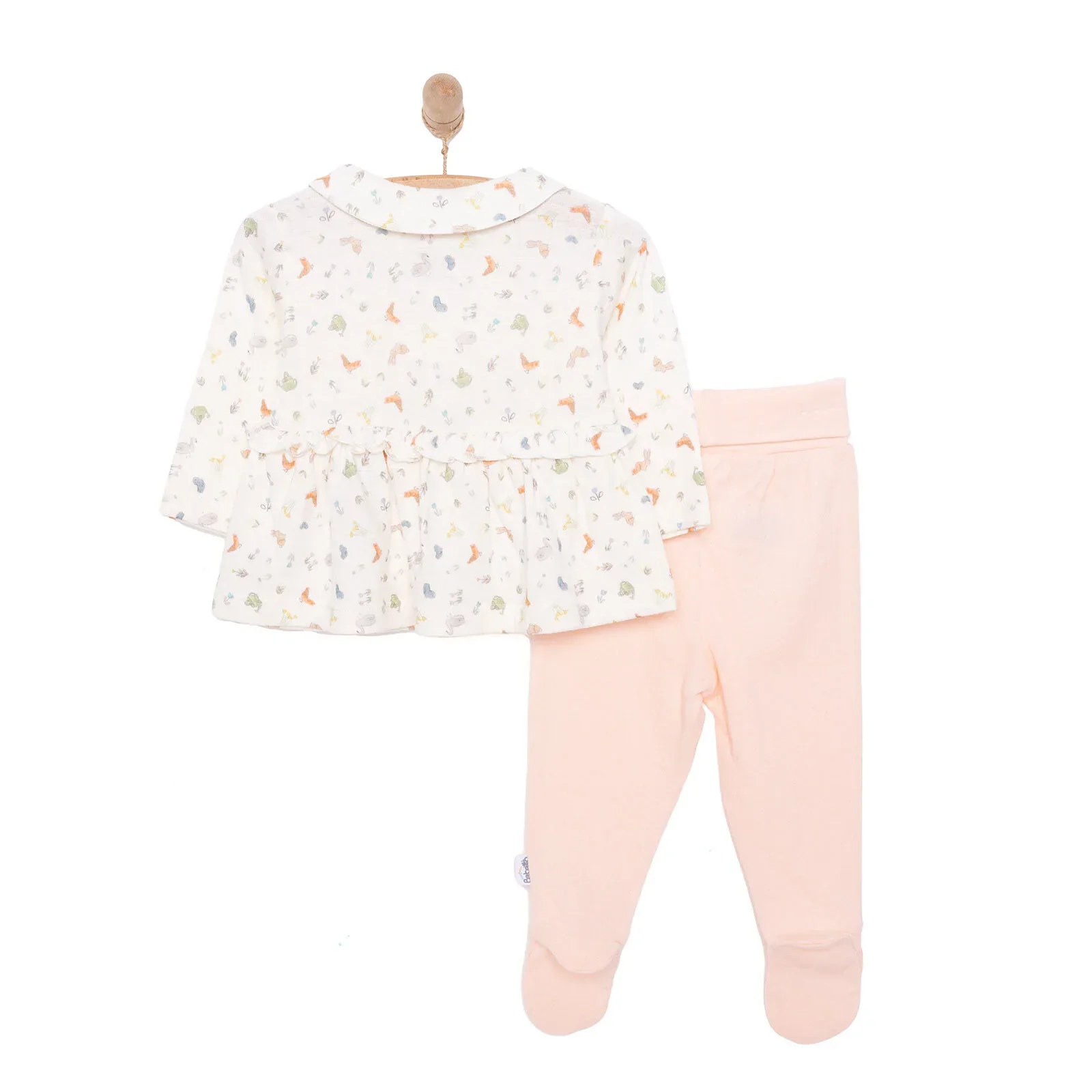 Bebetto Happy Garden Girl Tracksuit - Light Pink - Image 2