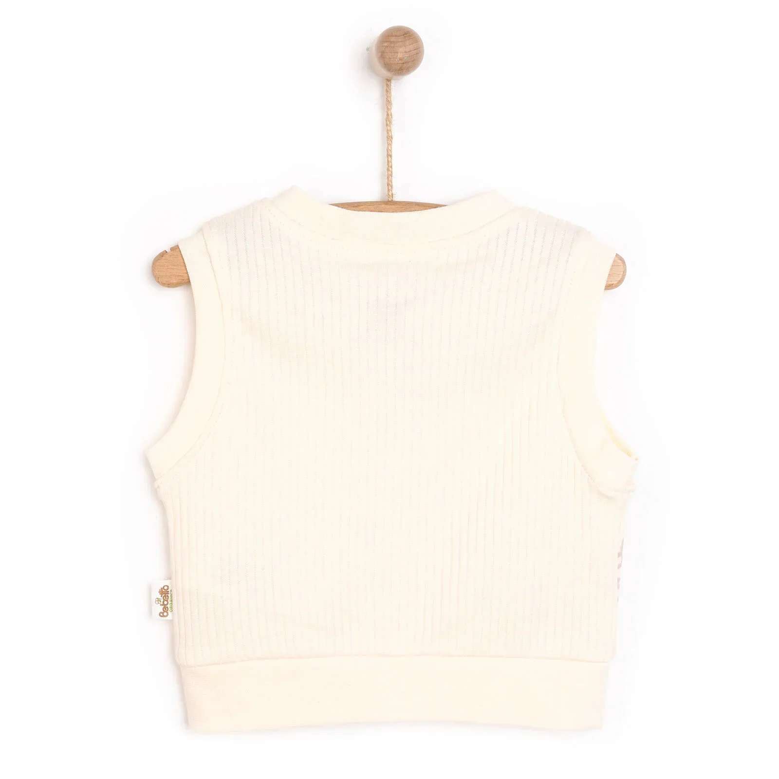 Bebetto Newborn Baby Girl Cardigan - Ecru - Image 2