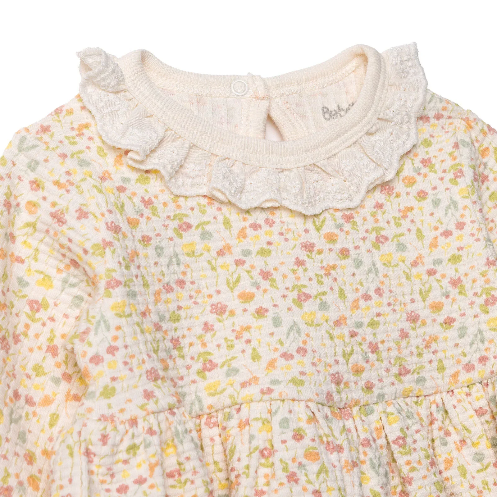 Bebetto Newborn Dress - Salmon - Image 4
