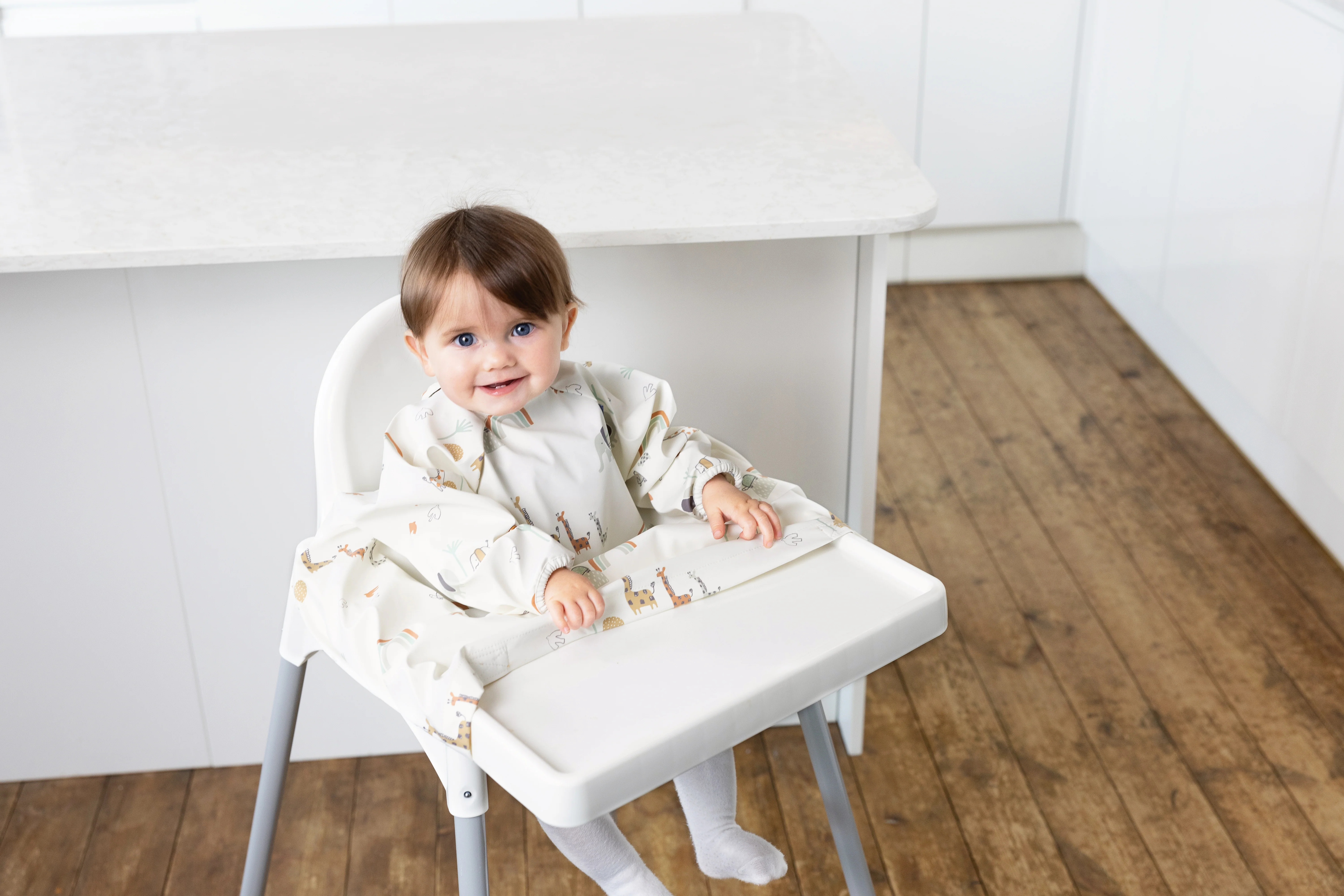 Bibado Coverall Weaning Bib (Available in Botanical Bunnies/Chasing Rainbows/George Pig/Peppa Pig/Serengeti Spaghetti) - Image 12