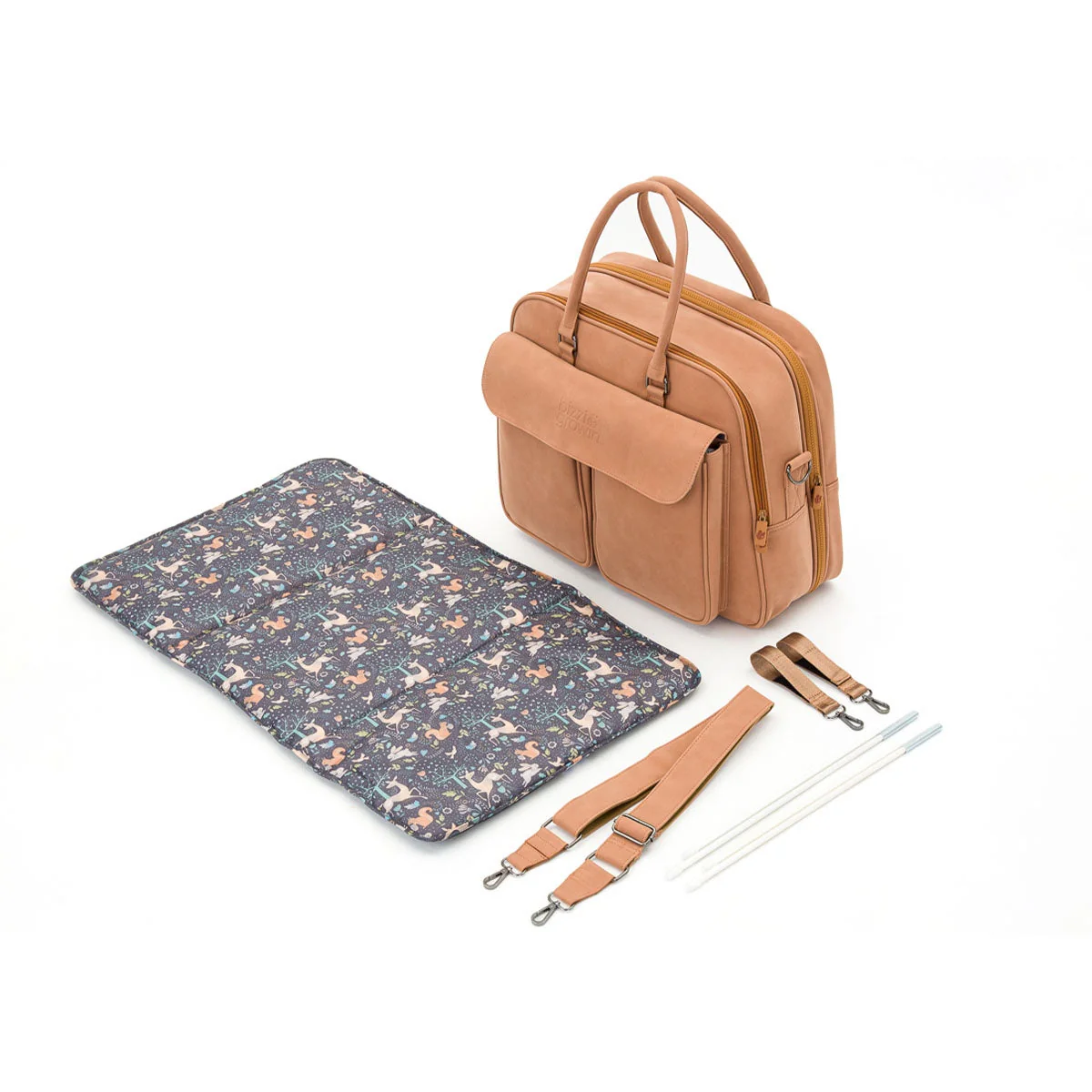 Bizzi Growin Baby Travel Crib Changing Bag POD ® - Vegan Leather - Image 11