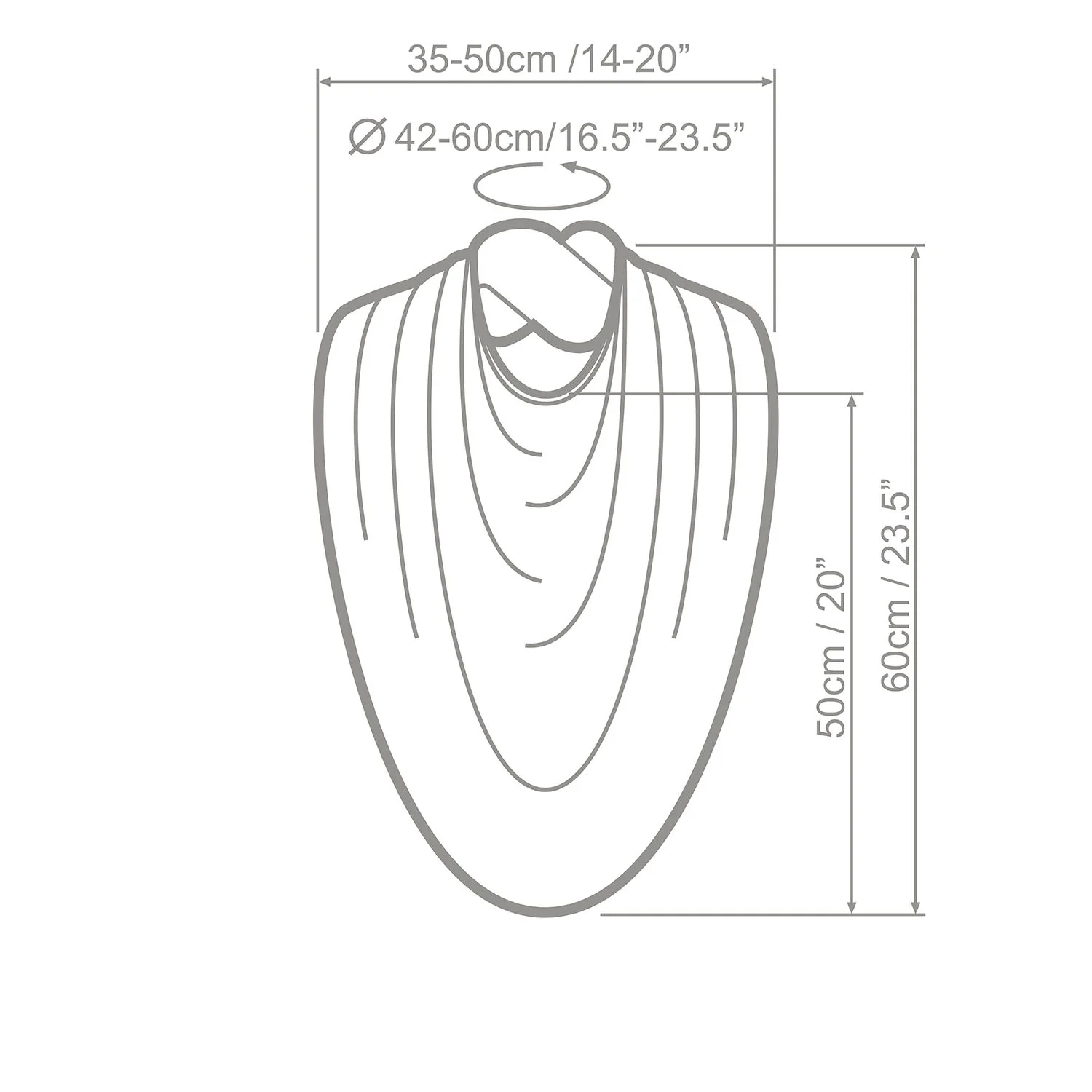 Breastfeeding Cover - Discreet and Stylish Nursing Scarf in Light Grey - Image 4