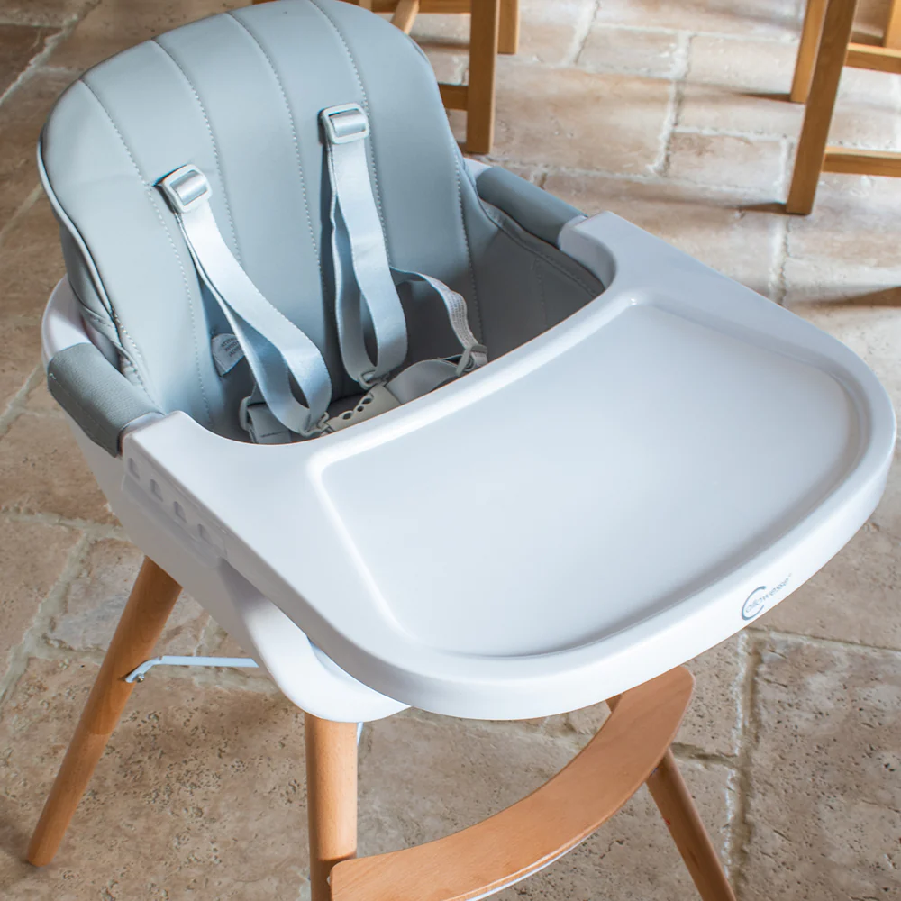Callowesse Elata 3-In-1 Scandi Wooden Highchair – Grey - Image 13