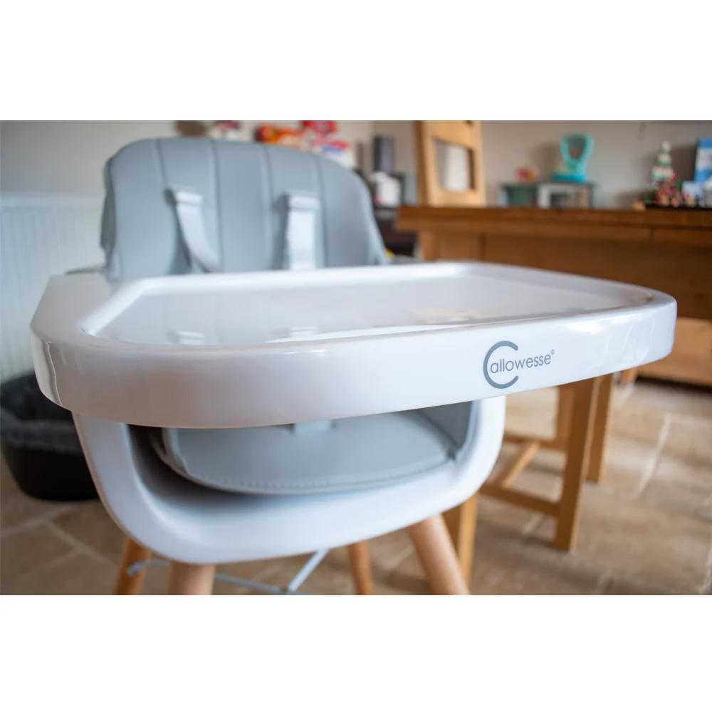 Callowesse Elata 3-In-1 Scandi Wooden Highchair – Grey - Image 15