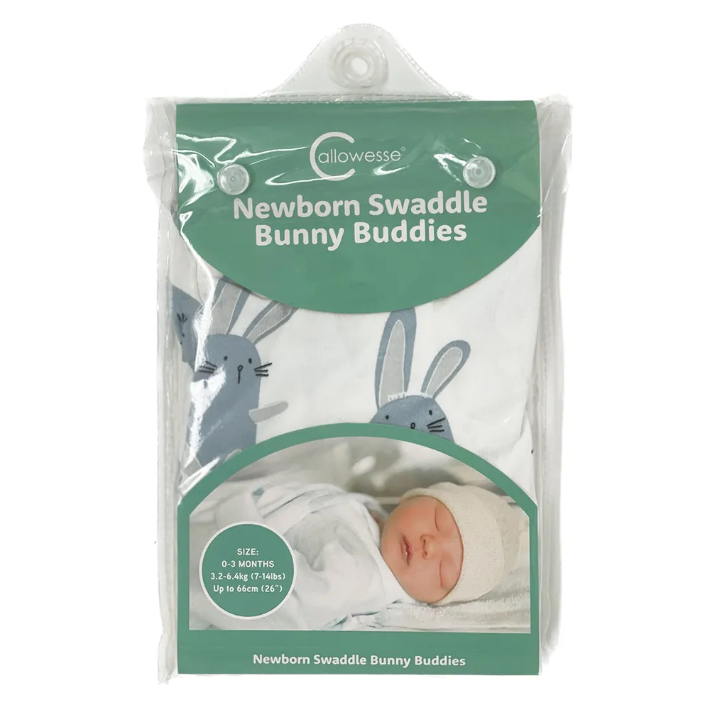 Callowesse Newborn Baby Swaddle 0-3 Months – Bunny Buddies - Image 7