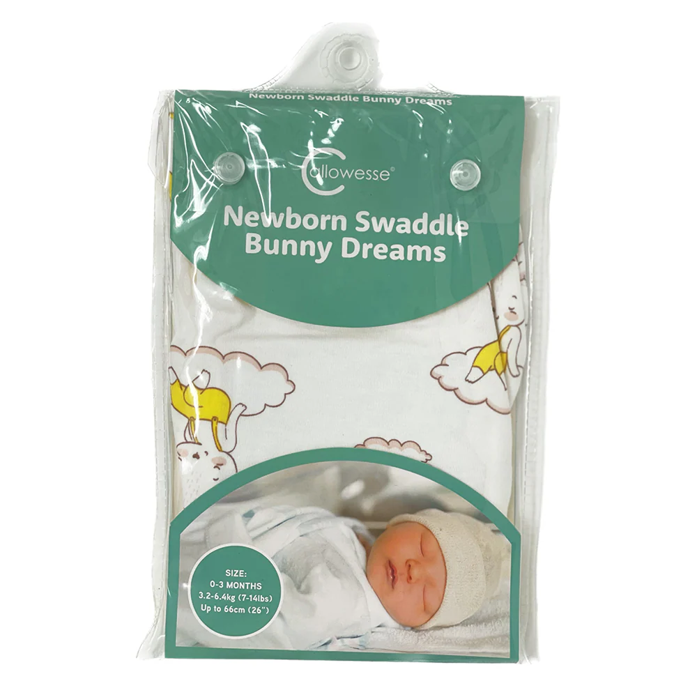 Callowesse Newborn Baby Swaddle 0-3 Months – Bunny Dreams - Image 7