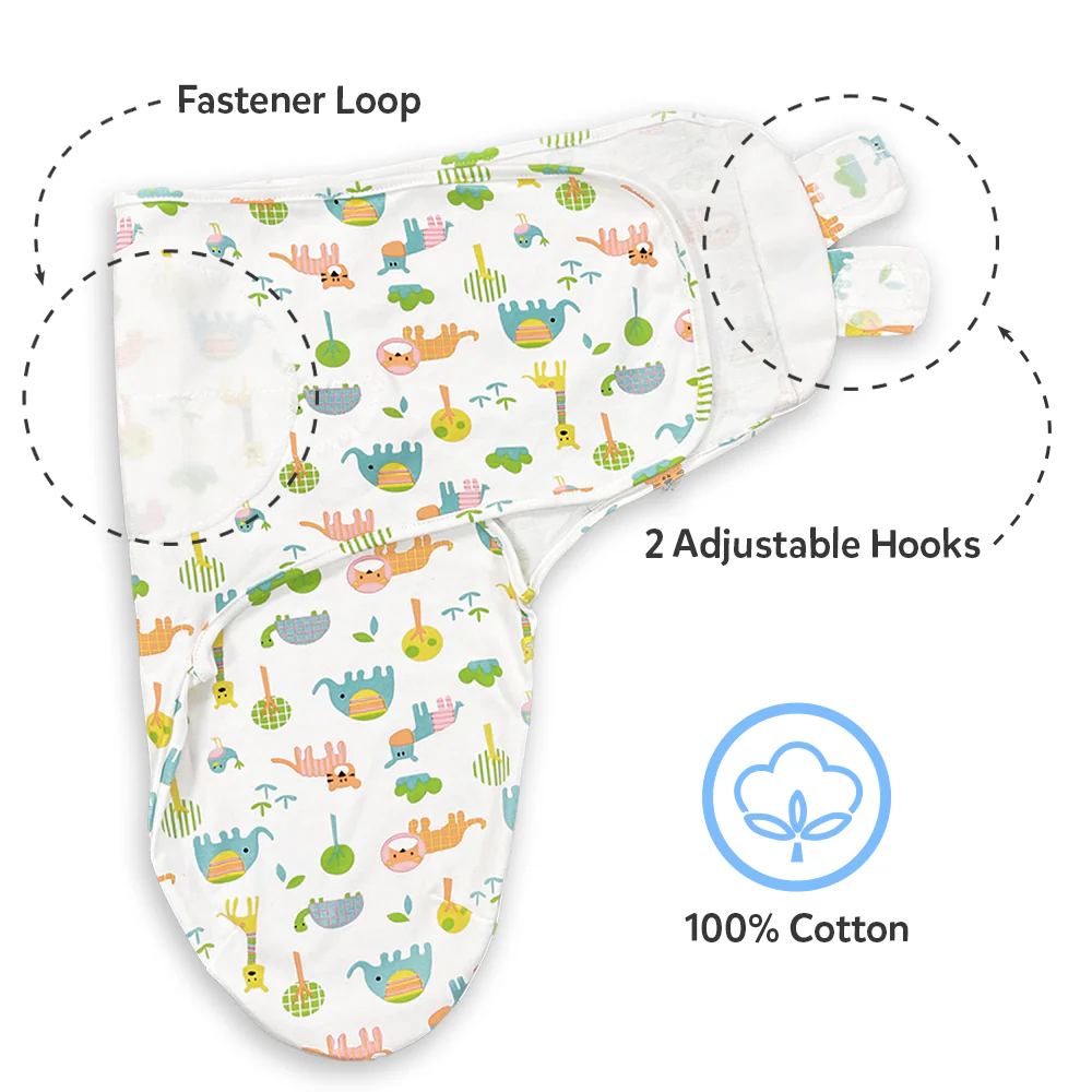 Callowesse Newborn Baby Swaddle 0-3 Months – Exotic Kingdom - Image 7