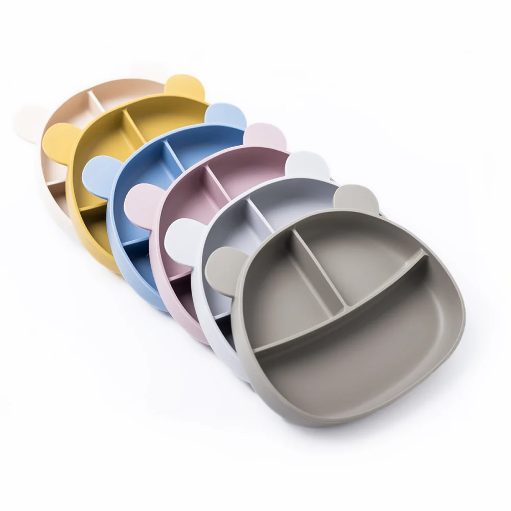 Callowesse Silicone Divided Suction Plate - Mustard - Image 2