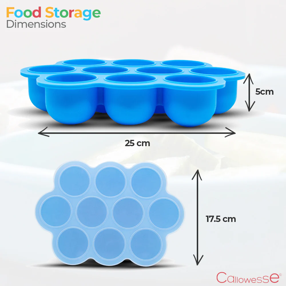 Callowesse Silicone Food Portion Storage Container & Lid – Red - Image 4