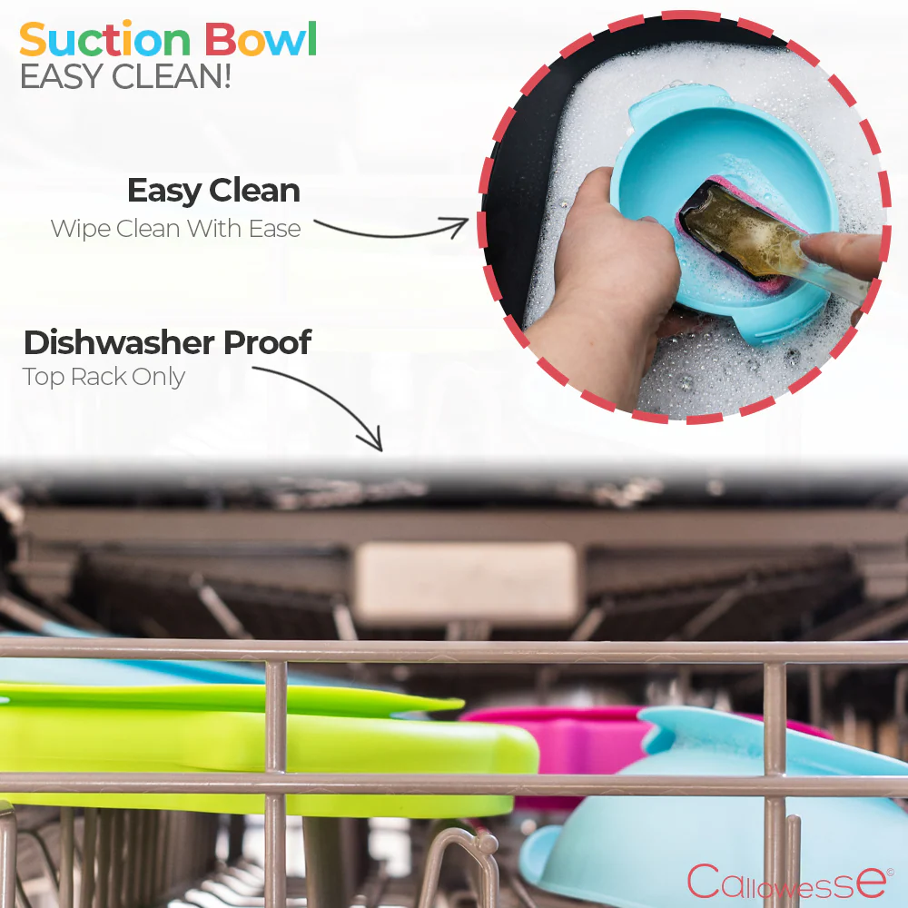 Callowesse Silicone Suction Bowl - Pink - Image 8