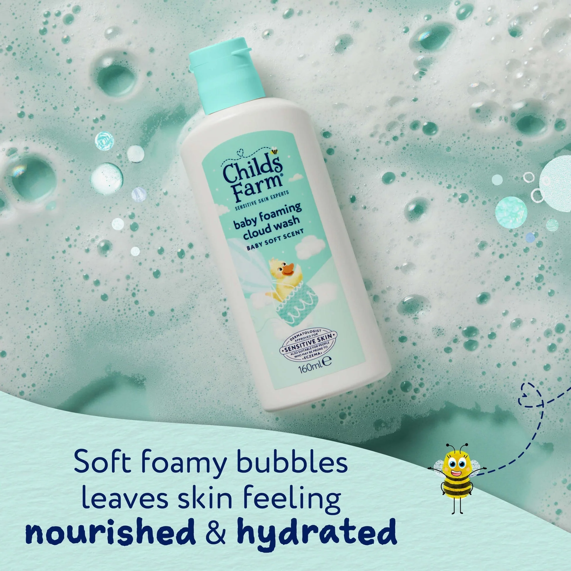 Child's Farm Baby Foaming Cloud Wash 160ml - Image 5