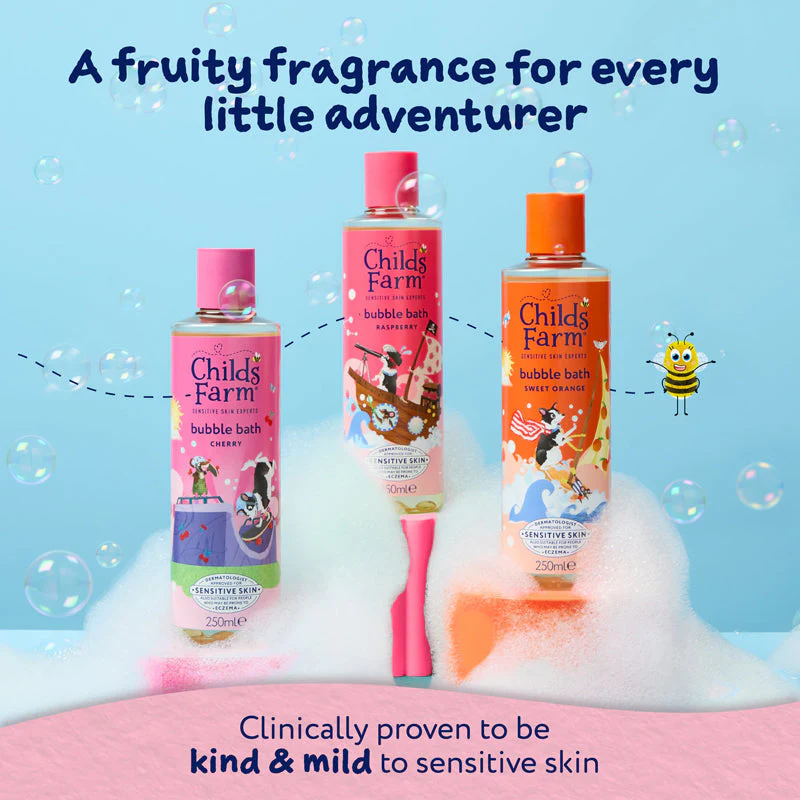 Child's Farm Bubble Bath Raspberry 500ml - Image 6