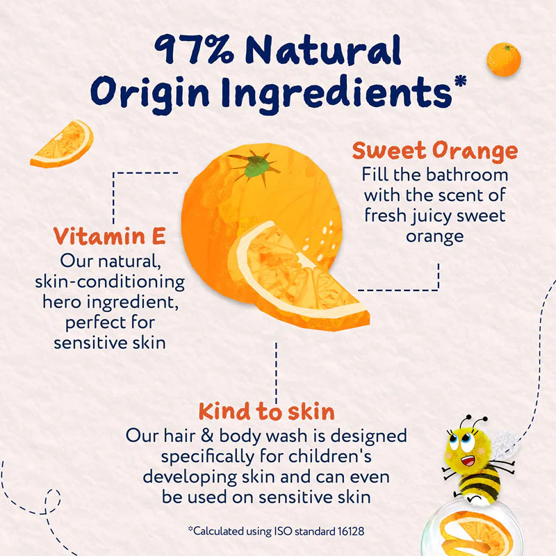 Child's Farm Hair & Bodywash Sweet Orange 500ml - Image 4