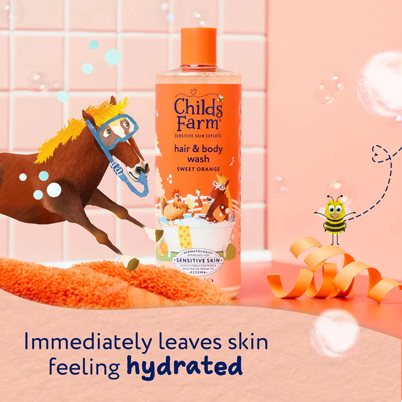 Child's Farm Hair & Bodywash Sweet Orange 500ml - Image 5