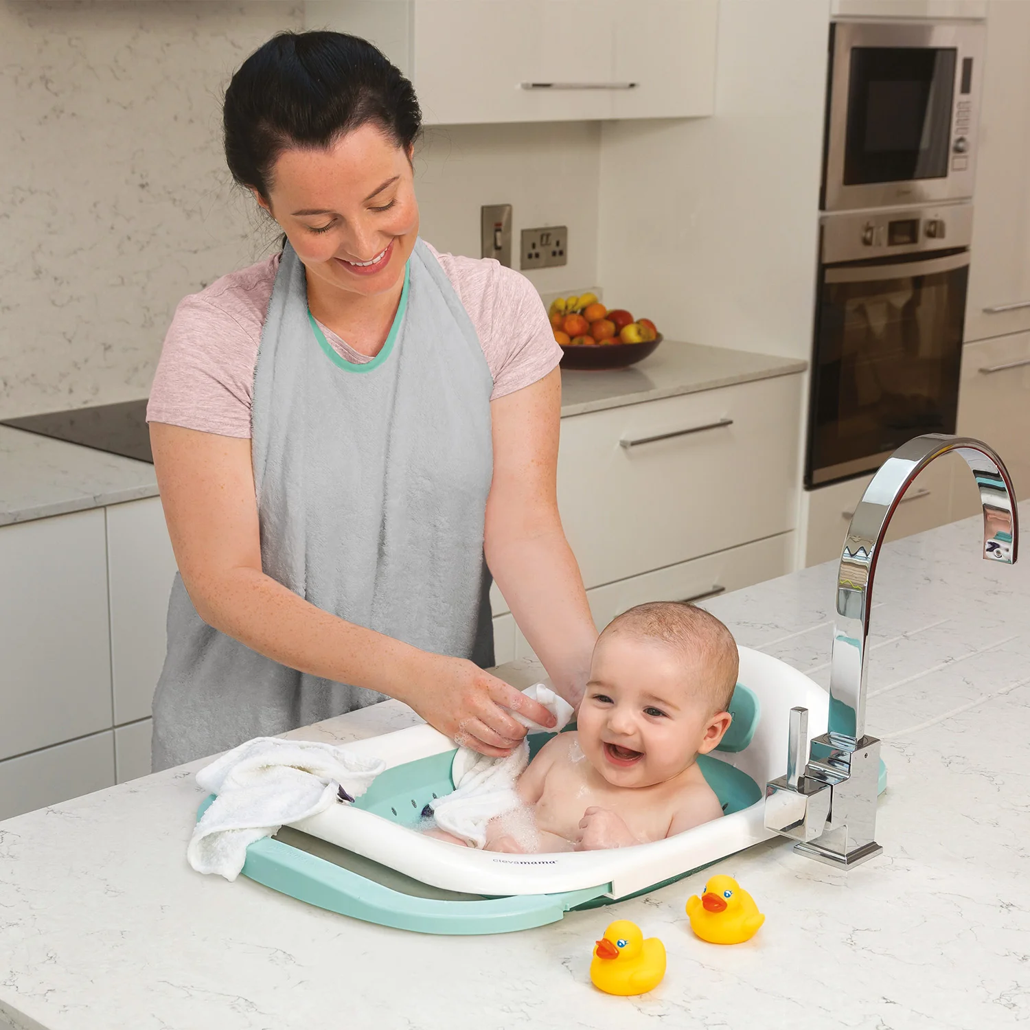 Clevamama Clevabath Sink Bath (Grey) - Image 10