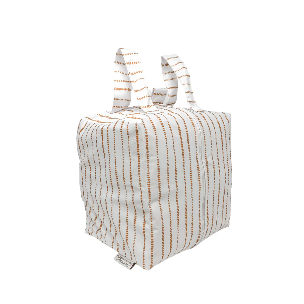 Cloth Nappy Pod - Dune White with Tan - Image 3