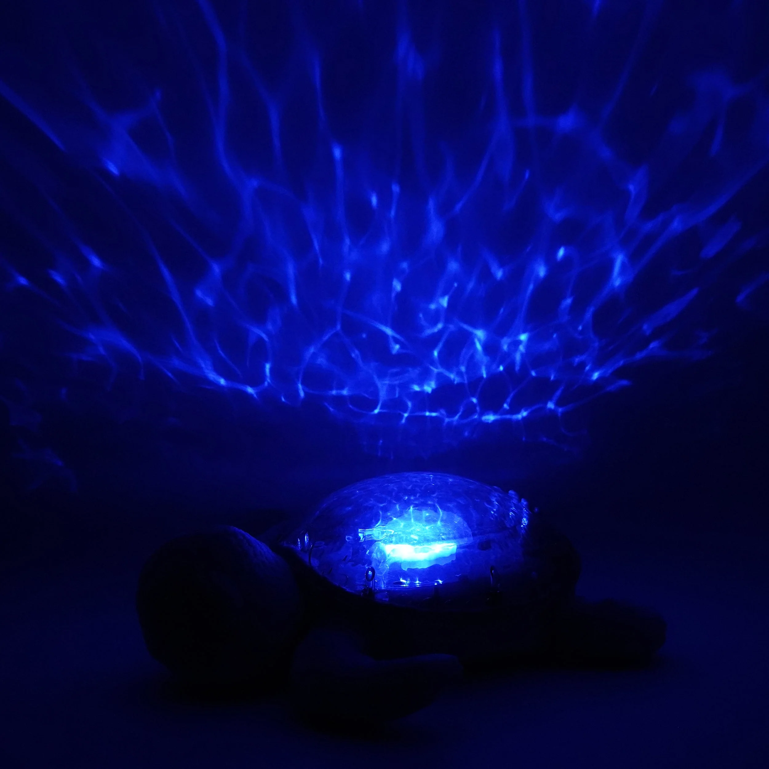 Cloud B Tranquil Turtle Rechargeable Projector Nightlight with White Noise Soothing Sounds - Ocean Blue - Image 2