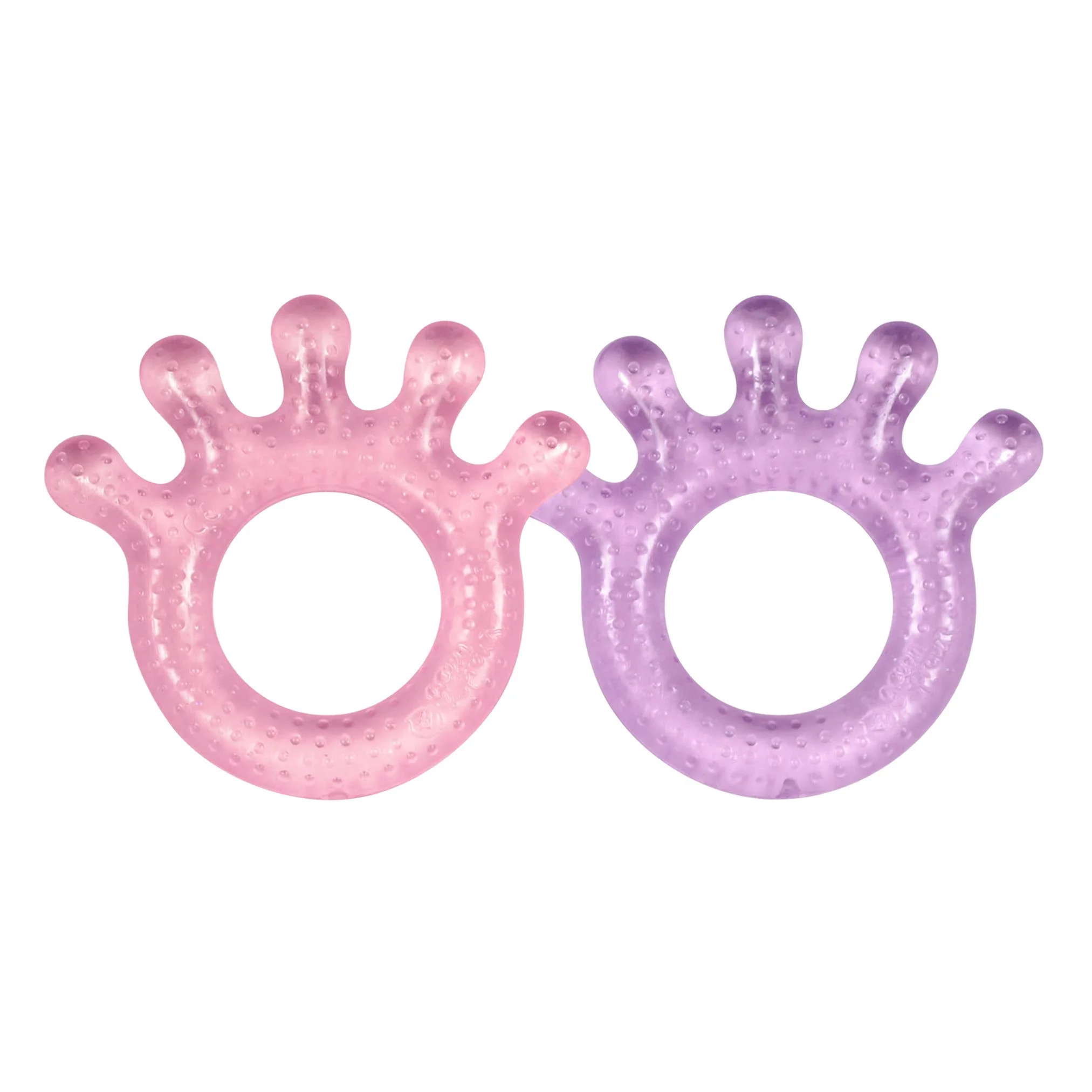 Cooling Teether - Two Pack - Pink & Purple / Blue & Green - Image 3