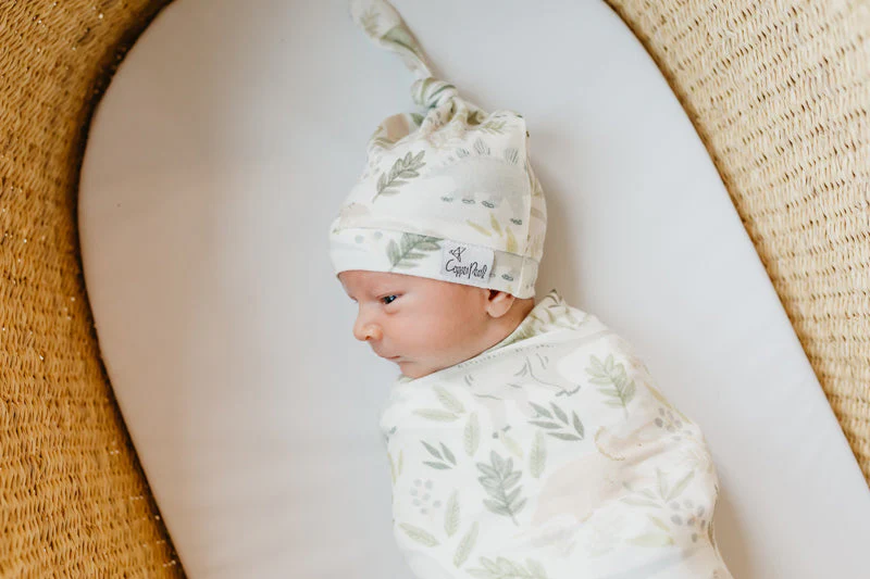 Copper Pearl Top Knot Hat Rex 0-4m - Image 4
