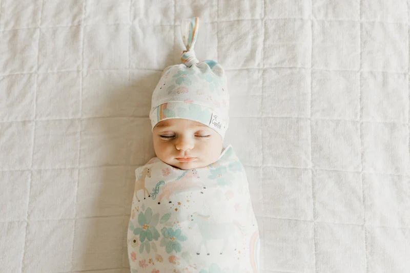 Copper Pearl Top Knot Hat Whimsy 0-4m - Image 10