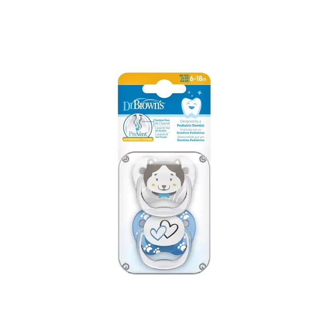 Dr Brown PreVent Shield Stage 2 Soother (Blue) - Pack of 2