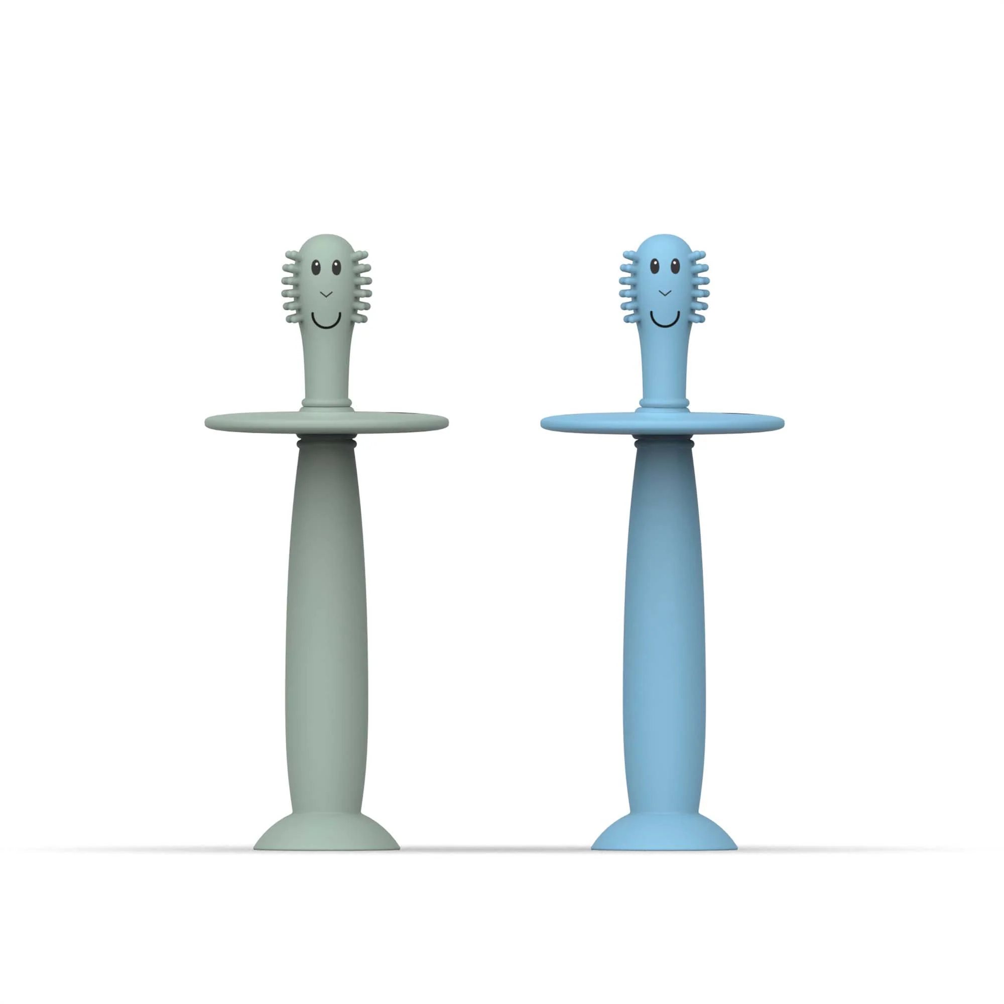 Matchstick Monkey Training Toothbrush (Green/Blue) - Pack of 2 - Image 2