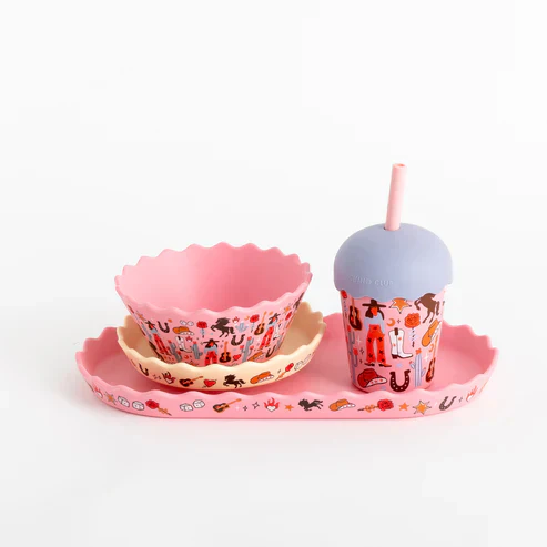 Cowgirl Toddler Smoothie Cup with Lid & Straw - Image 4
