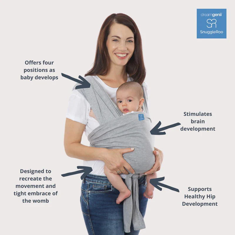 Dream Genii Snuggleroo Baby Carrier - (Available in Black/Light Grey/Charcoal) - Image 4