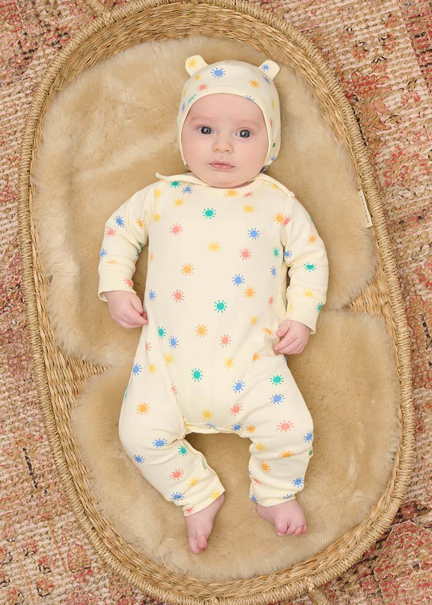 Dreamy & Ditto Set - Baby Playsuit & Muslin Swaddle Blanket Gift Box - Image 6