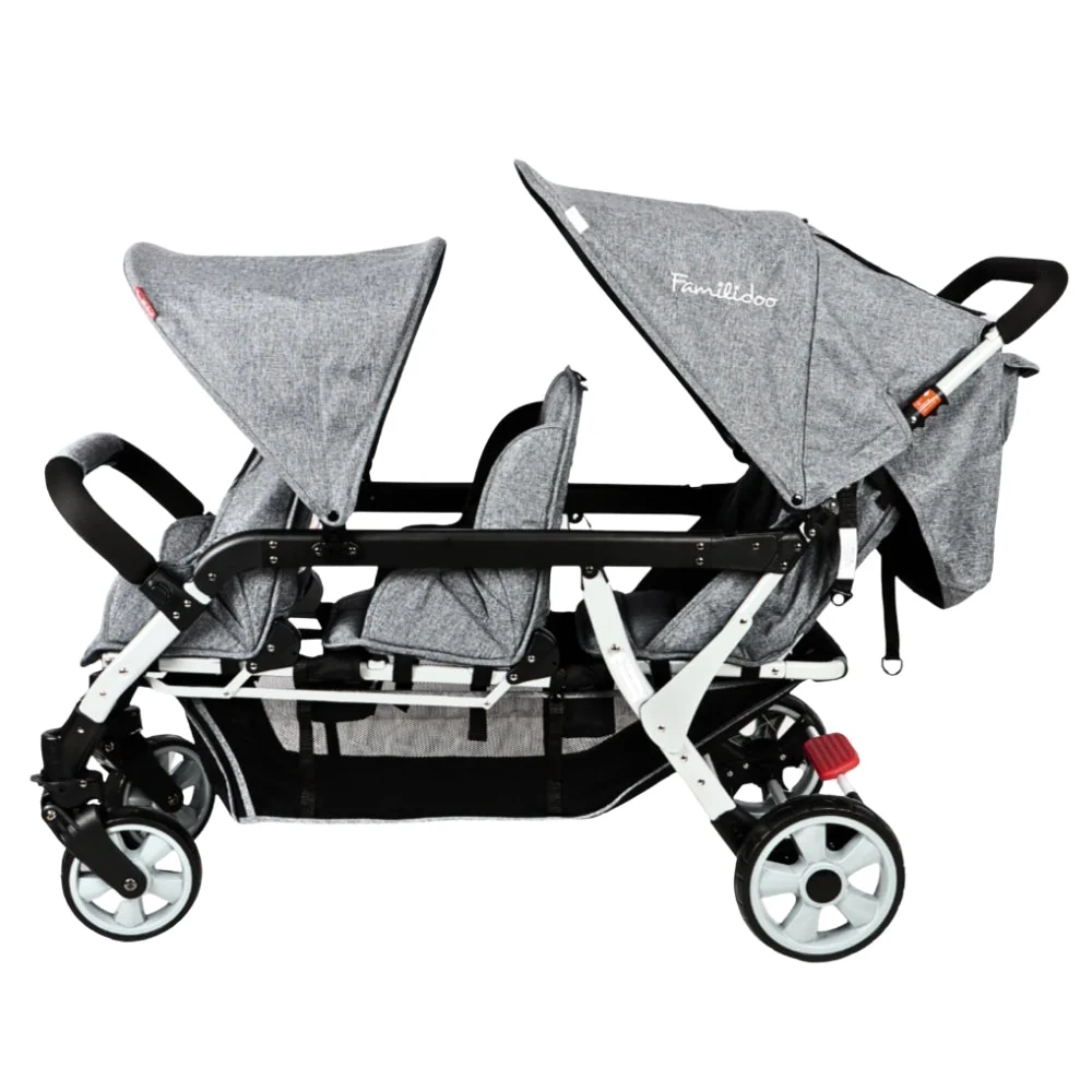 Familidoo 3 Seater Lightweight Stroller - Plus Free Rain Cover - Image 7