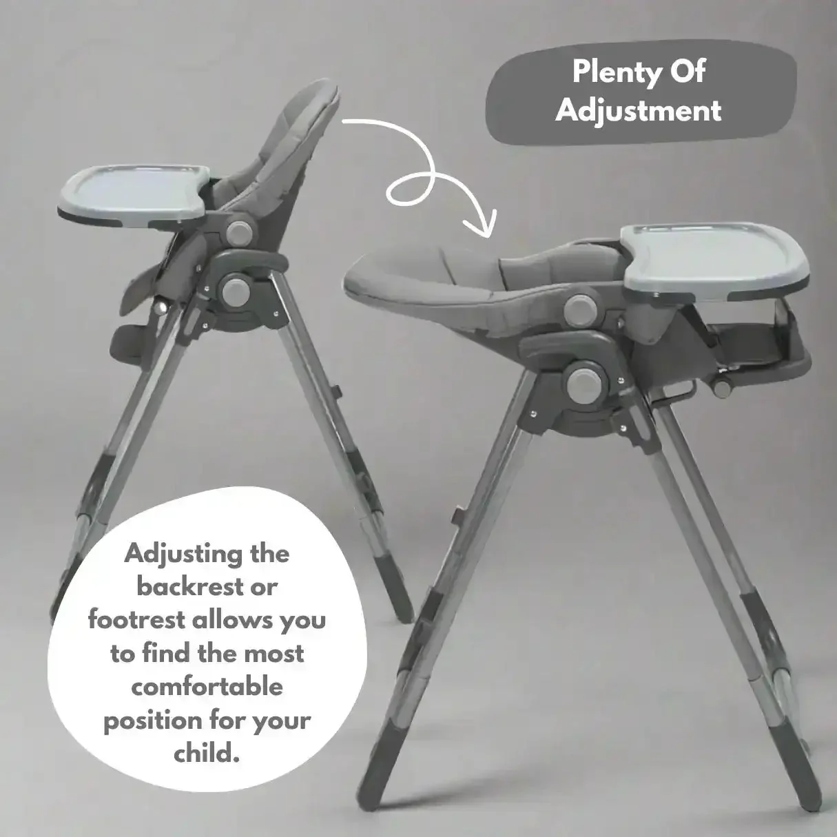 Flare Baby & Toddler Highchair - Grey - Image 4