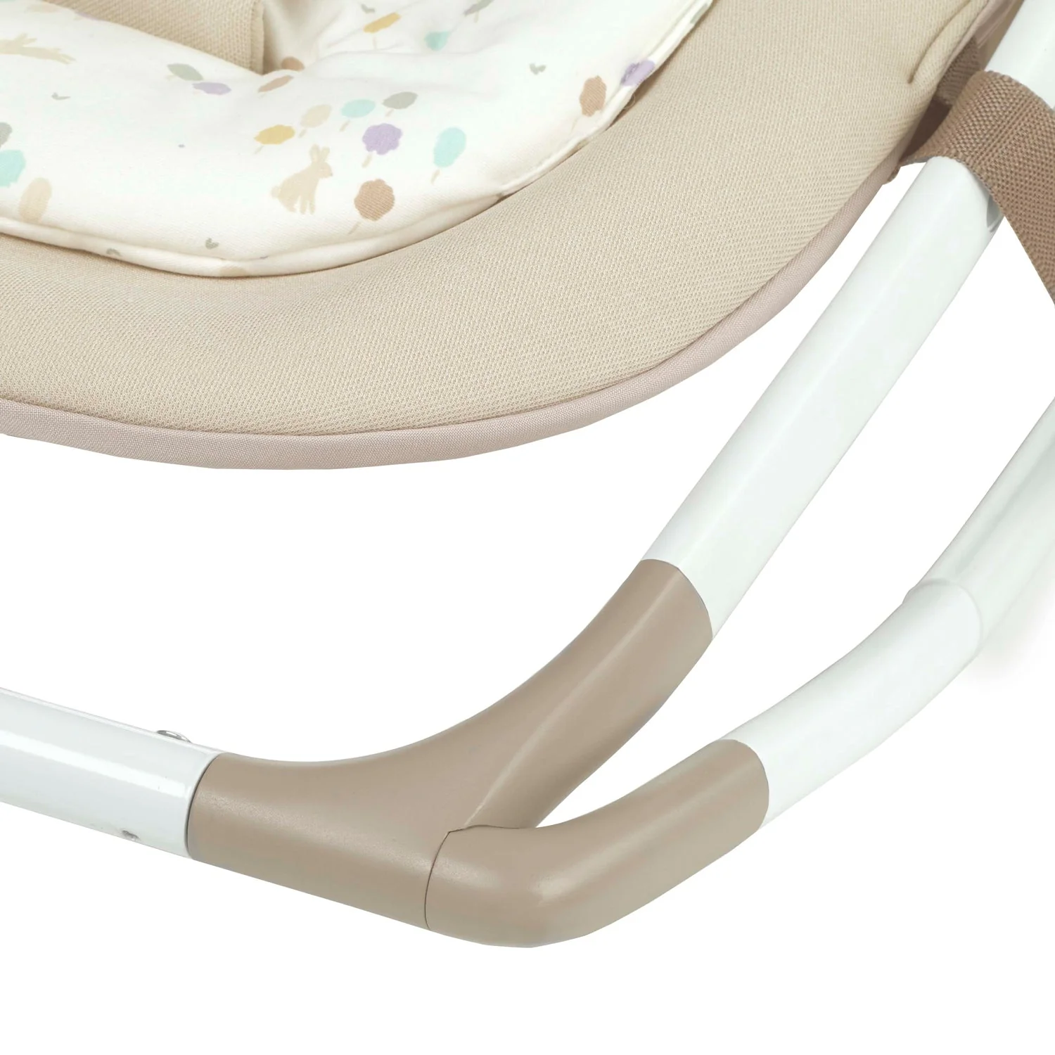 Fold Hammock Baby Rocker with Toy Arch & Reversible Newborn Cushion, Sesame - Image 6