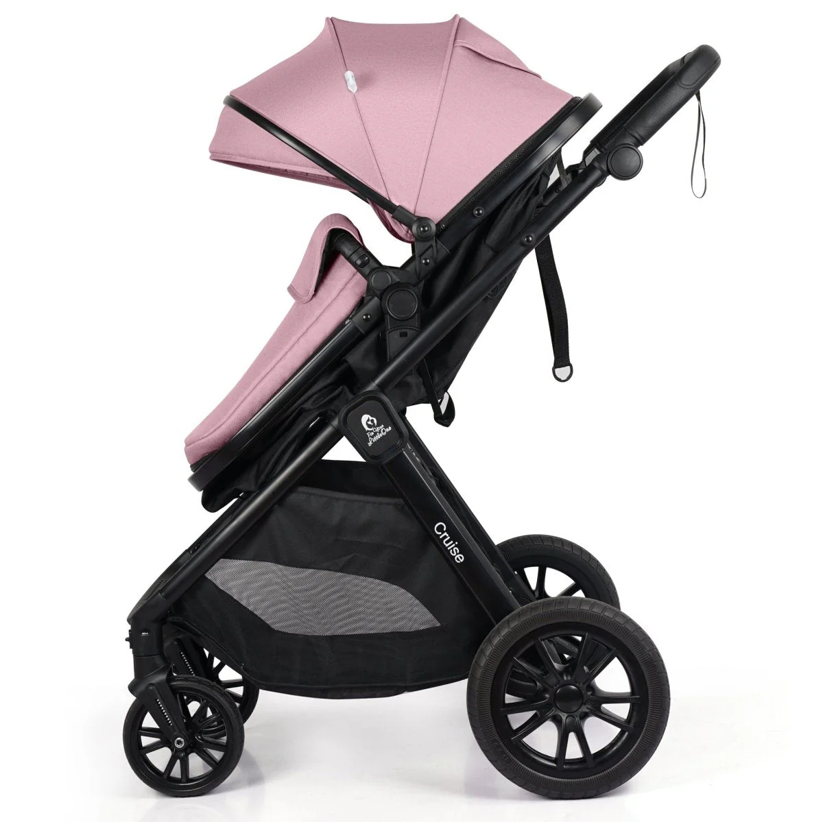 For Your Little One Cruise 3 In 1 Travel System With Car Seat - Blush Rose (Free Cupholder And Seat Liner Included!) - Image 11