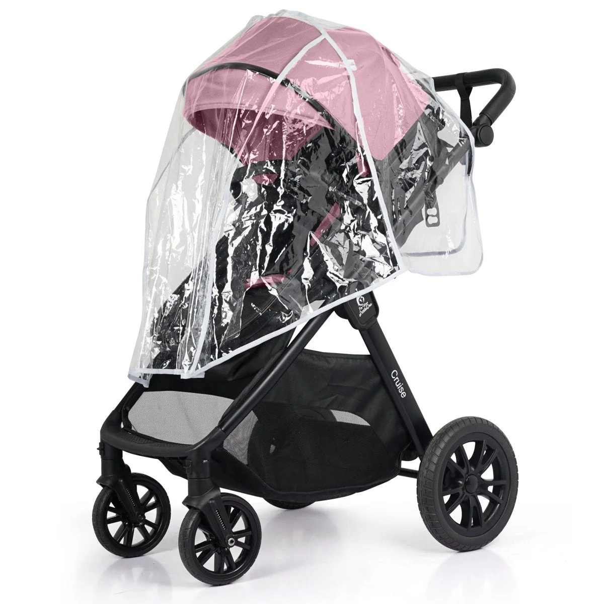For Your Little One Cruise 3 In 1 Travel System With Car Seat - Blush Rose (Free Cupholder And Seat Liner Included!) - Image 15