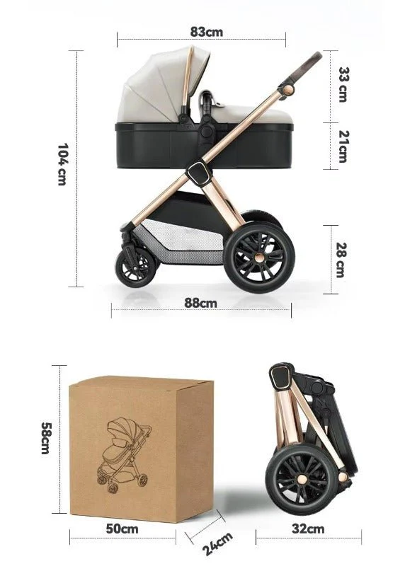 For Your Little One Cruise 3 In 1 Travel System With Car Seat - Blush Rose (Free Cupholder And Seat Liner Included!) - Image 7