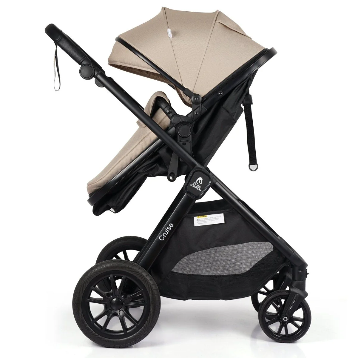 For Your Little One Cruise 3 In 1 Travel System With Car Seat - Dune Beige (Free Cupholder And Seat Liner Included!) - Image 4