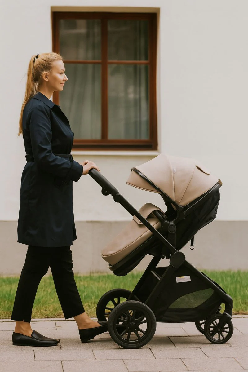 For Your Little One Cruise 3 In 1 Travel System With Car Seat - Dune Beige (Free Cupholder And Seat Liner Included!) - Image 6