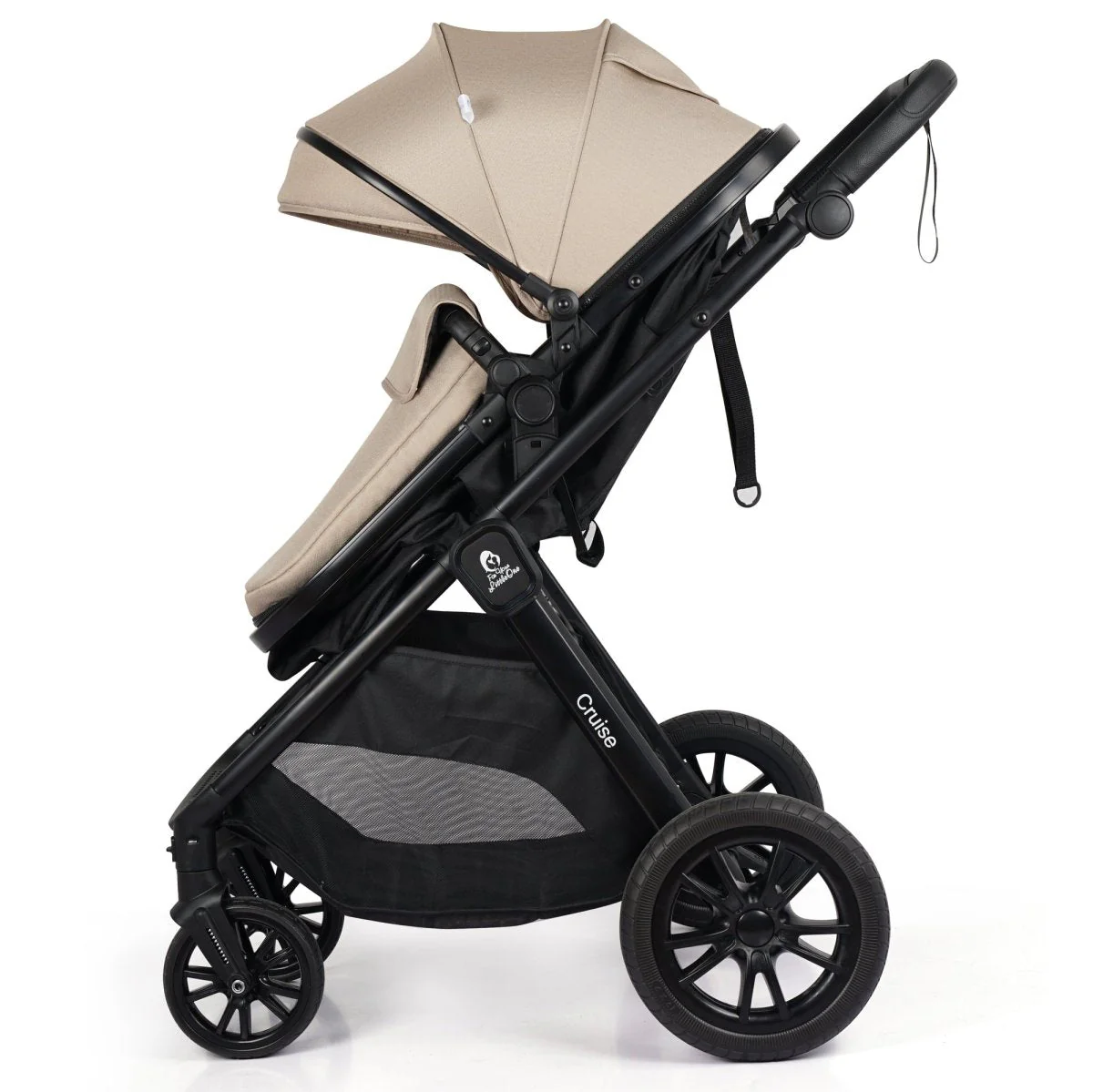 For Your Little One Cruise 3 In 1 Travel System With Car Seat - Dune Beige (Free Cupholder And Seat Liner Included!) - Image 7