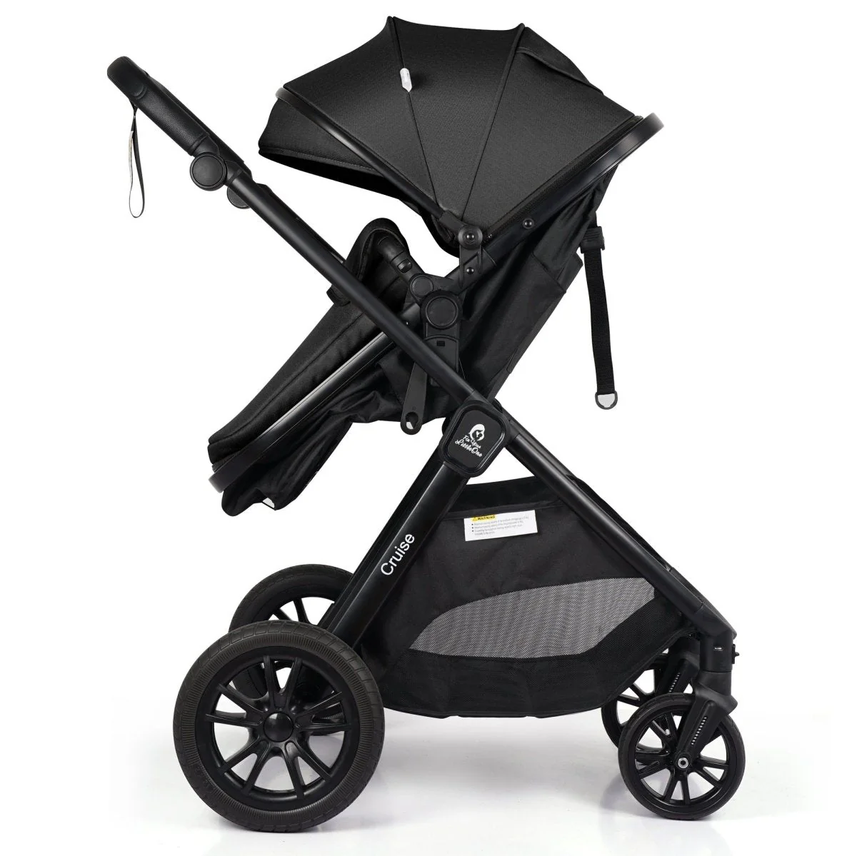 For Your Little One Cruise 3 In 1 Travel System With Car Seat - Eclipse Black (Free Cupholder / Seat Liner Included!) - Image 12