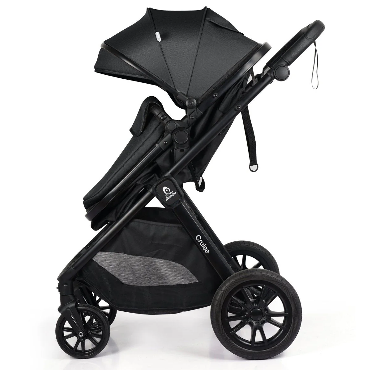 For Your Little One Cruise 3 In 1 Travel System With Car Seat - Eclipse Black (Free Cupholder / Seat Liner Included!) - Image 13